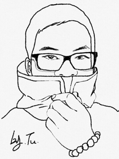 画了太多的女生了，于是来一张男的☺️