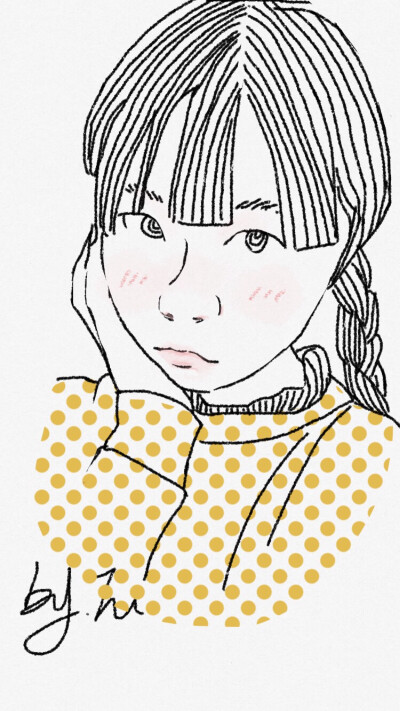 一位挺可爱的女生，私下找我给她画了一张