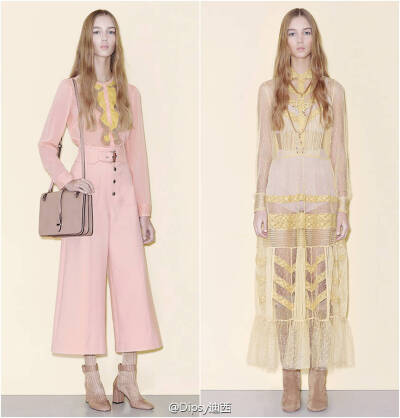 Red Valentino Pre-Fall 2016┃华伦家的副牌也开始变得小仙小仙的咯～转自微博