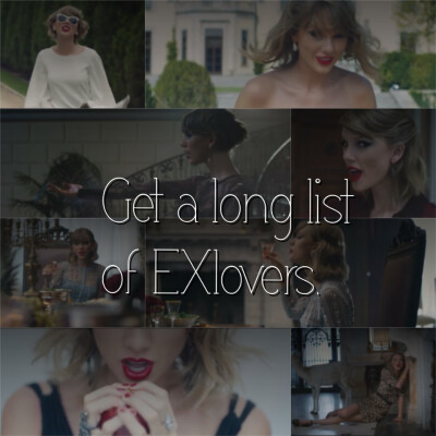 Taylor Swift MV自截 歌词
Blank space