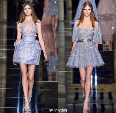 Zuhair Murad Haute Couture S/S 2016┃黎巴嫩仙裙鼻祖Zuhair Murad今年高定系列通过制衣打版的原始裙撑肩袖骨架，探讨线条廓形之美～～～