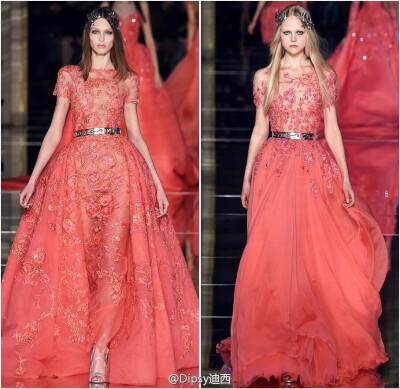 Zuhair Murad Haute Couture S/S 2016┃黎巴嫩仙裙鼻祖Zuhair Murad今年高定系列通过制衣打版的原始裙撑肩袖骨架，探讨线条廓形之美～～～