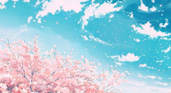 截图樱花动漫二次元插画背景日常美景