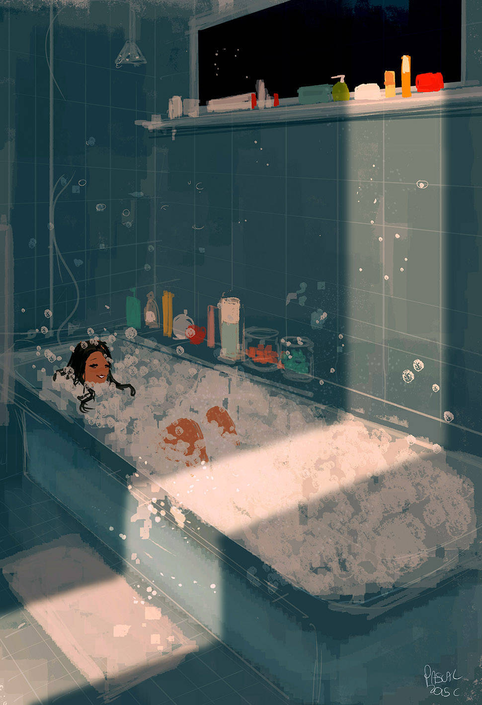 [cp]#王国分享# 来自美国的插画师Pascal Campion，轻松随意的画风，画面大多描绘生活中的小场景。他说，一旦在某个瞬间觉得需要充电，但可能现实不允许他这么做的时候，会选择用画画来表达。更多作品http://t.cn/Rb3h6qV[/cp]