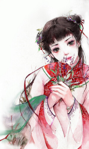 冉冉秋光留不住，满阶红叶暮。
又是过重阳，台榭登临处，茱萸香坠。
紫菊气，飘庭户，晚烟笼细雨。
雍雍新雁咽寒声，愁恨年年长相似。
——李煜《谢新恩》