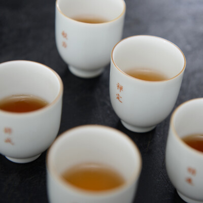 谈得来 六度杯 闻香杯 影青釉 紫金口 全手工 茶事器皿 游心造物