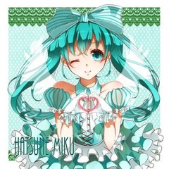 miku，嘻嘻，肯定好多人都认识喽，也就是初音未来啦。