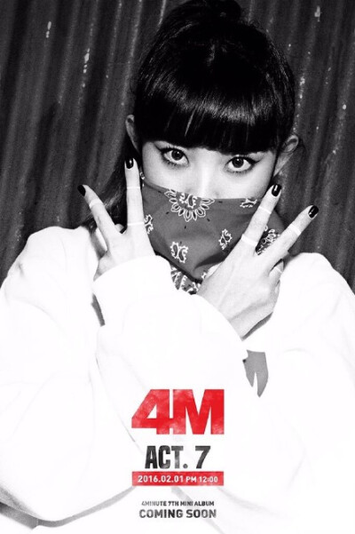 4minute 新专造型 南智贤、许嘉允、全智允、金泫雅、权昭贤