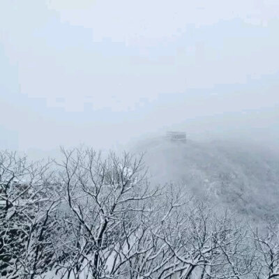 雪景 白 北京长城