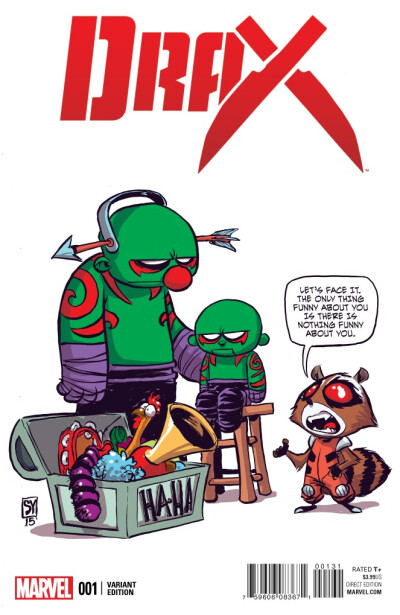 Marvel variant covers by Skottie Young 德拉克斯