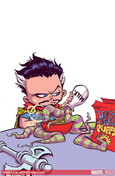 Marvel variant covers by Skottie Young 奇异博士