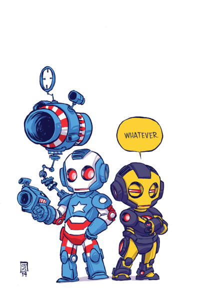 Marvel variant covers by Skottie Young