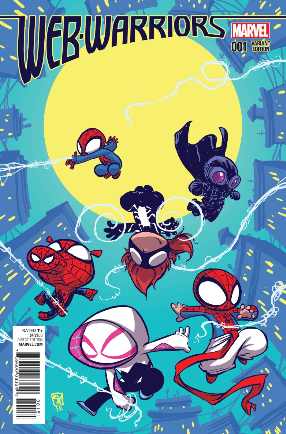 Marvel variant covers by Skottie Young 蛛网勇士