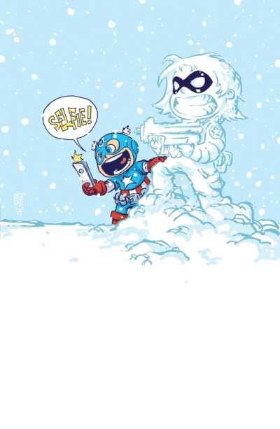 Marvel variant covers by Skottie Young