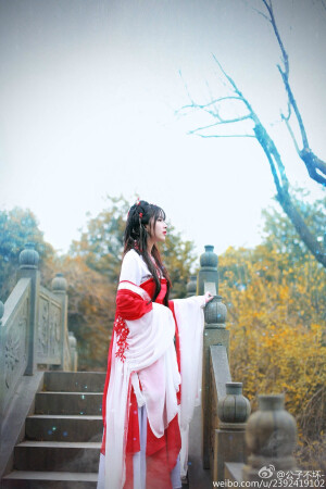 #奈何cos# 阴间百年如一日，忘川水滚滚而过，红花开遍两岸。
东方媚cn@公子不坏