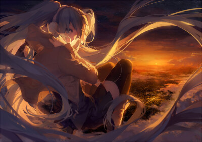 【id=33703665 画师：Rella】glow，keeno，初音未来，miku,VOCALOID曲绘（有自设）