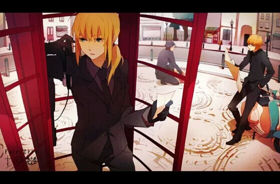 #Fate zero#Fate stay night#saber#圣杯#金闪闪#远坂凛#红A#