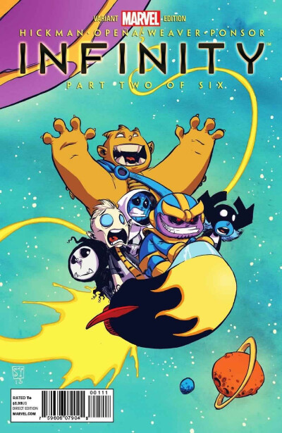 Marvel variant covers by skottie Young