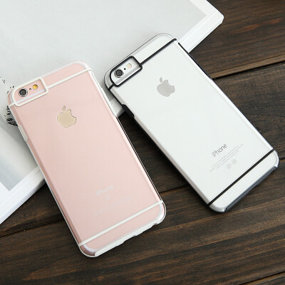 简约iPhone6手机壳 苹果6S手机壳 6Plus透明保护套外壳软边框 潮
