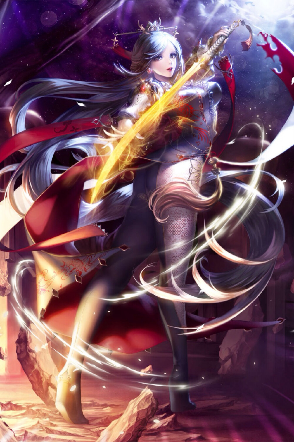 战斗吧剑灵原画飞月三阶