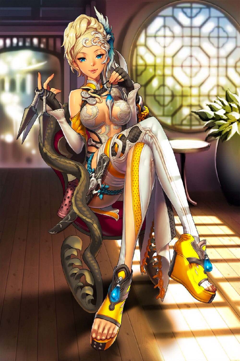 战斗吧剑灵原画上清散人三阶