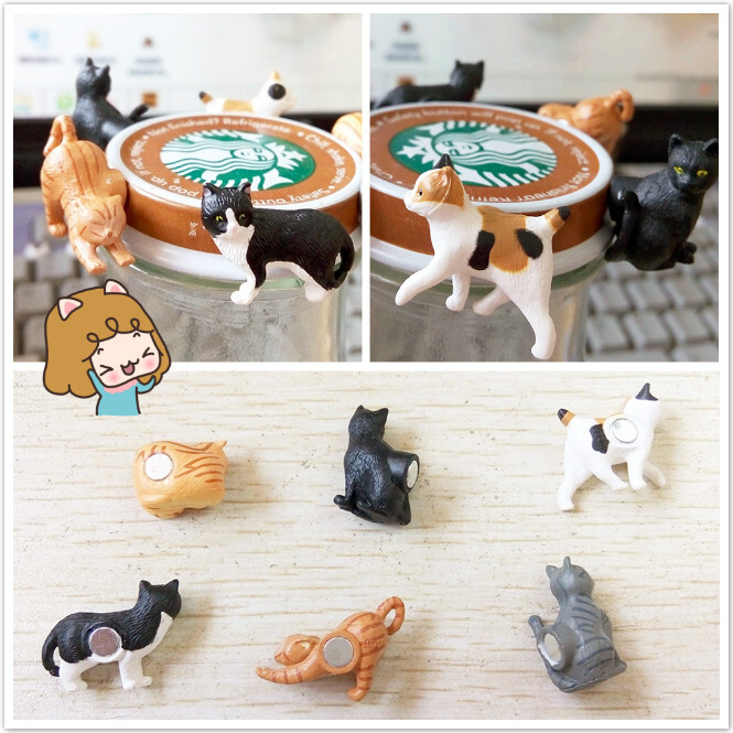 猫咪冰箱贴，超迷你尺寸~
