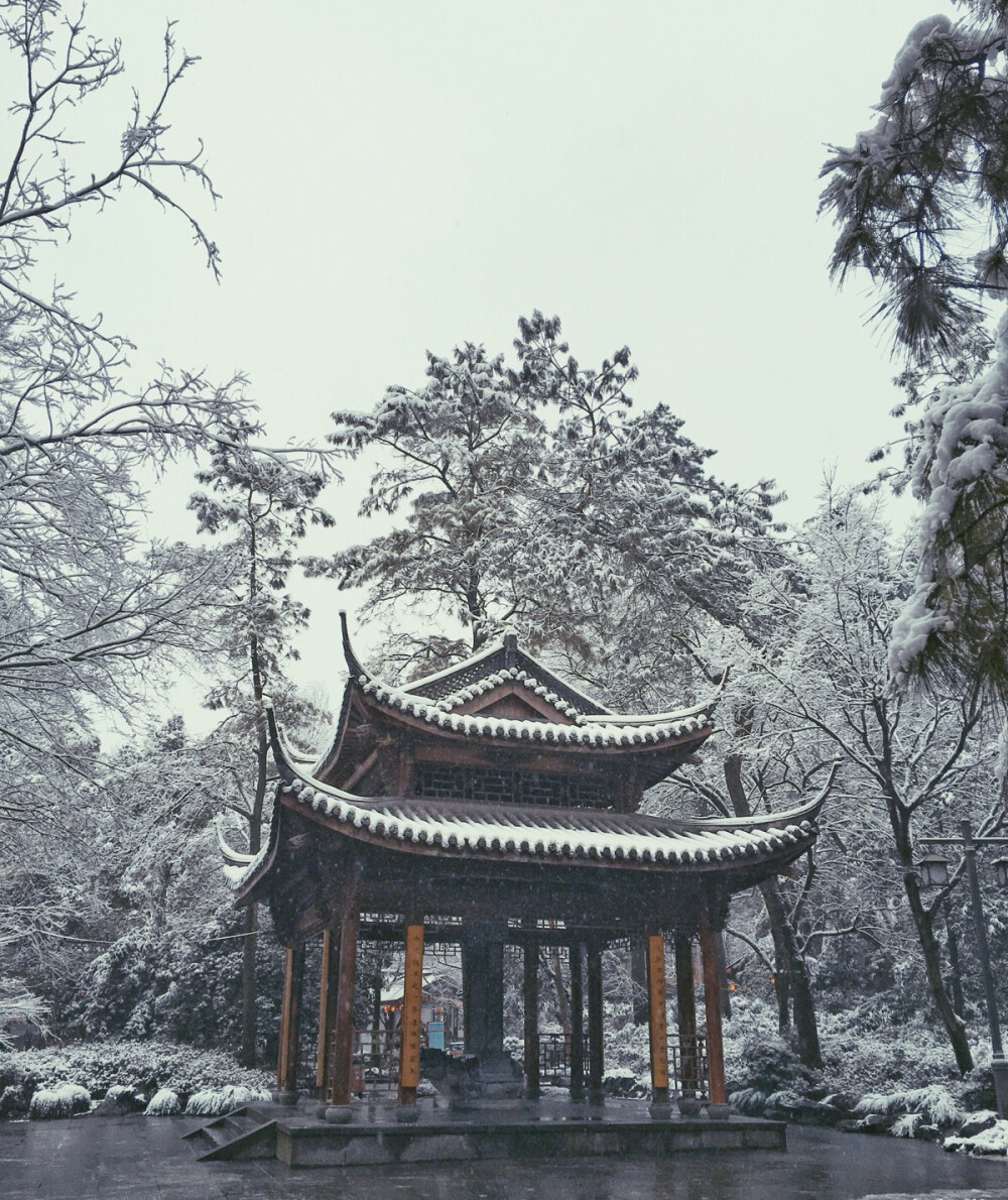 灵隐寺雪景