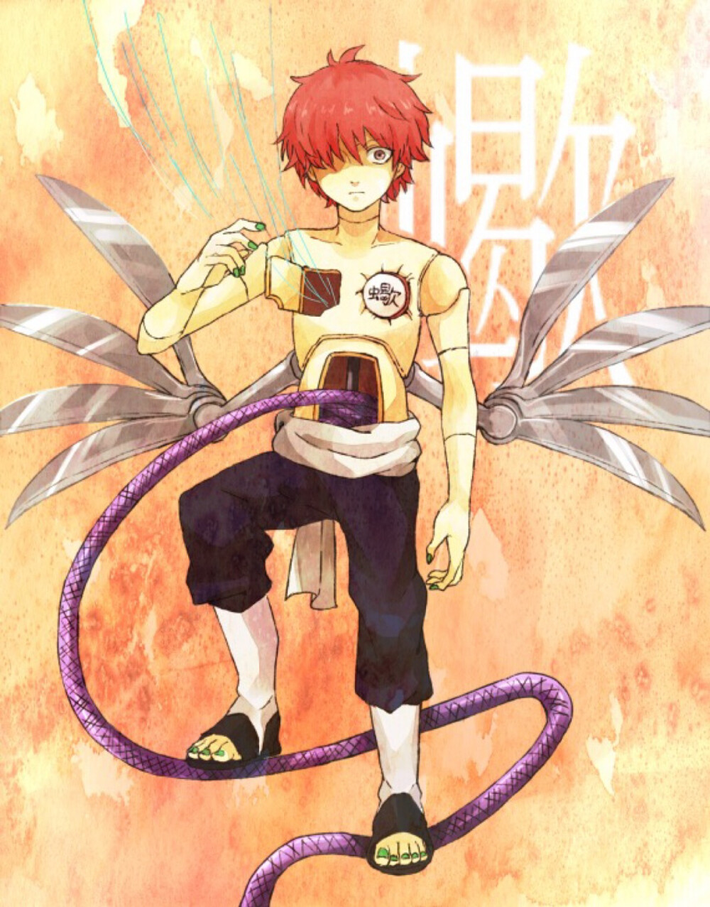 侵删蝎旦那赤砂之蝎人傀儡p站id2296589