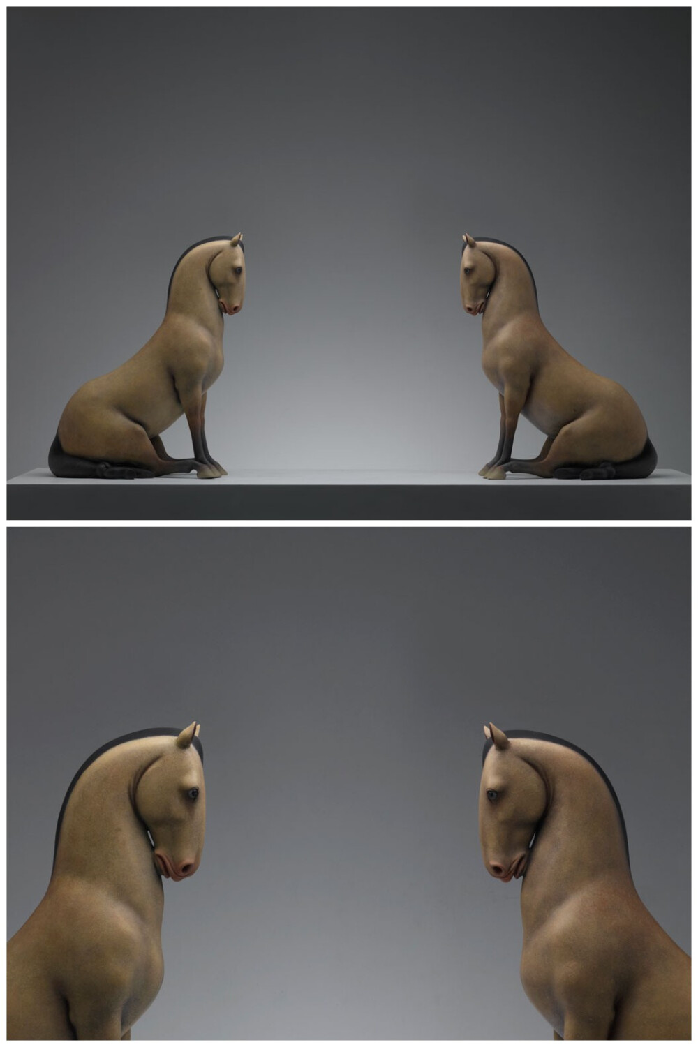 2010年毕业创作《马·戏》系列。马·戏六 HORSE.PLAY - 6
33 × 56 × 69 cm × 2