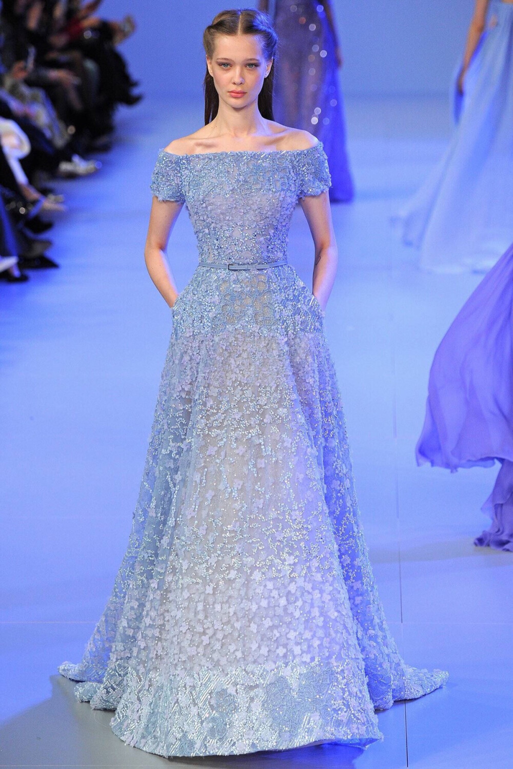 【衣睹为快时装周】 服饰风尚 华服霓裳 时装周 秀场 Elie Saab SS 2014 couture 蓝色精灵