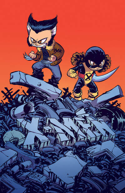 Marvel variant covers by Skottie Young