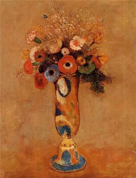 奥迪隆?雷东 (Odilon Redon，1840――1916)与摩劳同为法国19世纪末象征主义画派的主要画家。