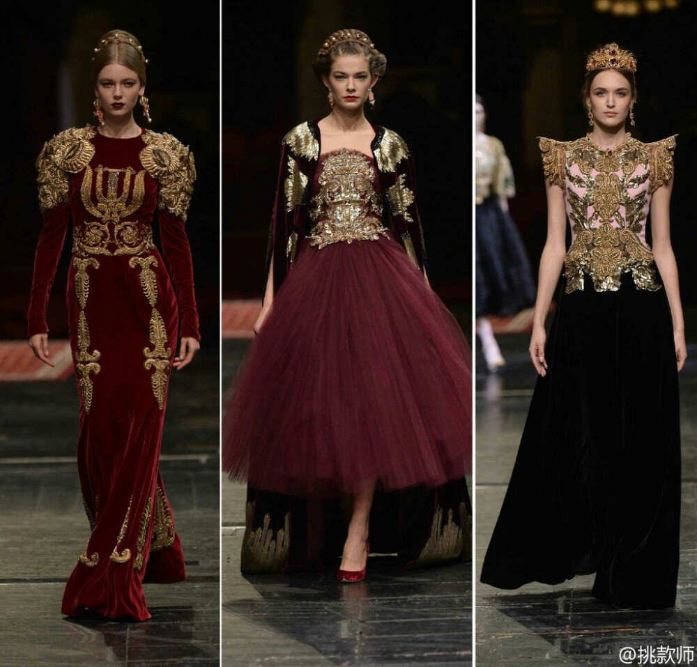 Dolce & Gabbana Alta Moda S/S 2016｜神秘华丽的Dolce & Gabbana 高定秀终于来了。本季以“歌剧”为主题，在米兰La Scala歌剧院举行。整场show依然高调浮夸，西西里的贵妇优雅的步入歌剧院，散发出贵族的强大气场！