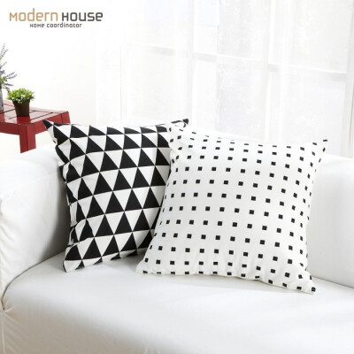 ModernHouse韩国时尚家居沙发靠垫套 家居 办公室抱枕套 2件套