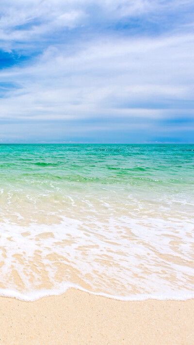 唯美自然风景 蓝天碧海 海洋 沙滩 唯美风景 iPhone手机壁纸 唯美壁纸 锁屏