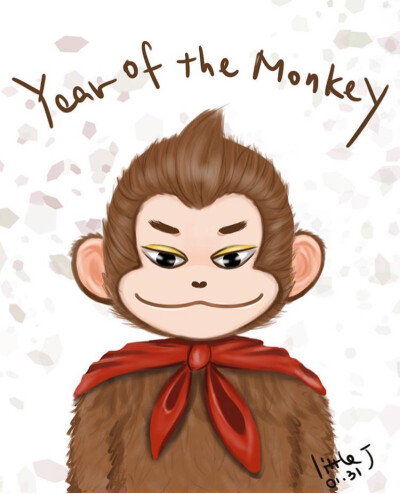 Happy New Year 新年快乐
Happy Monkey Year 猴年