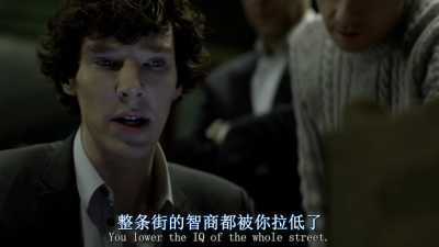 #神探夏洛克#自截经典对白
我没有朋友，身边只有你一一by：sherlock holmes