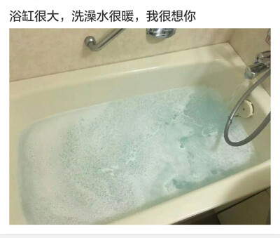 鱼缸很大，洗澡水很暖，我很想你