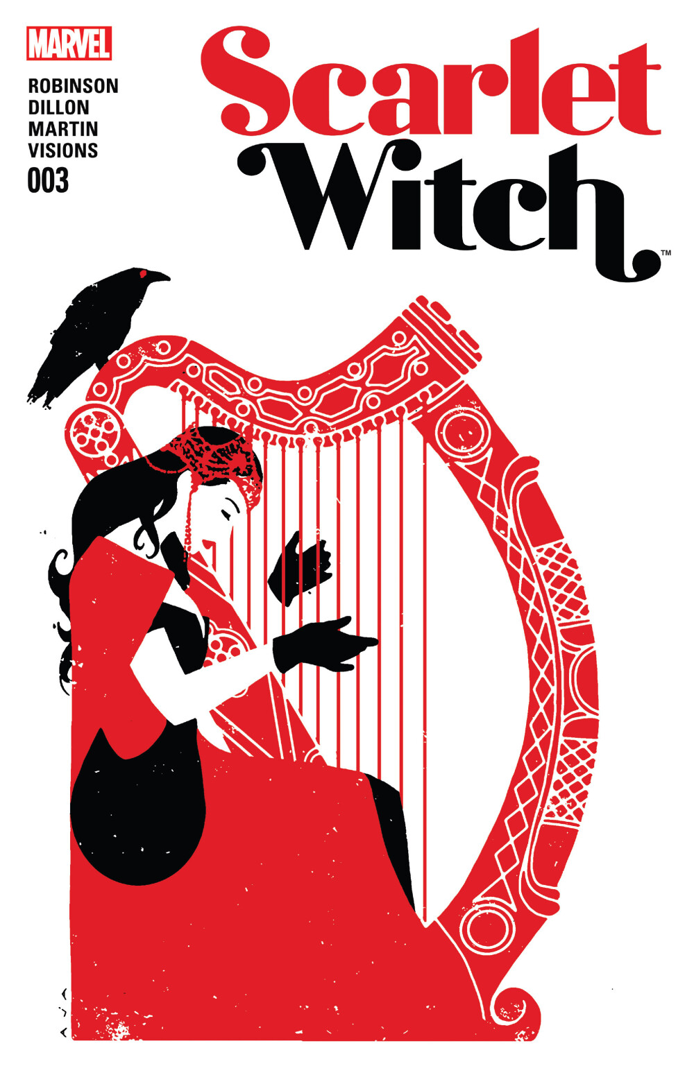 Scarlet Witch #3 cover by David Aja