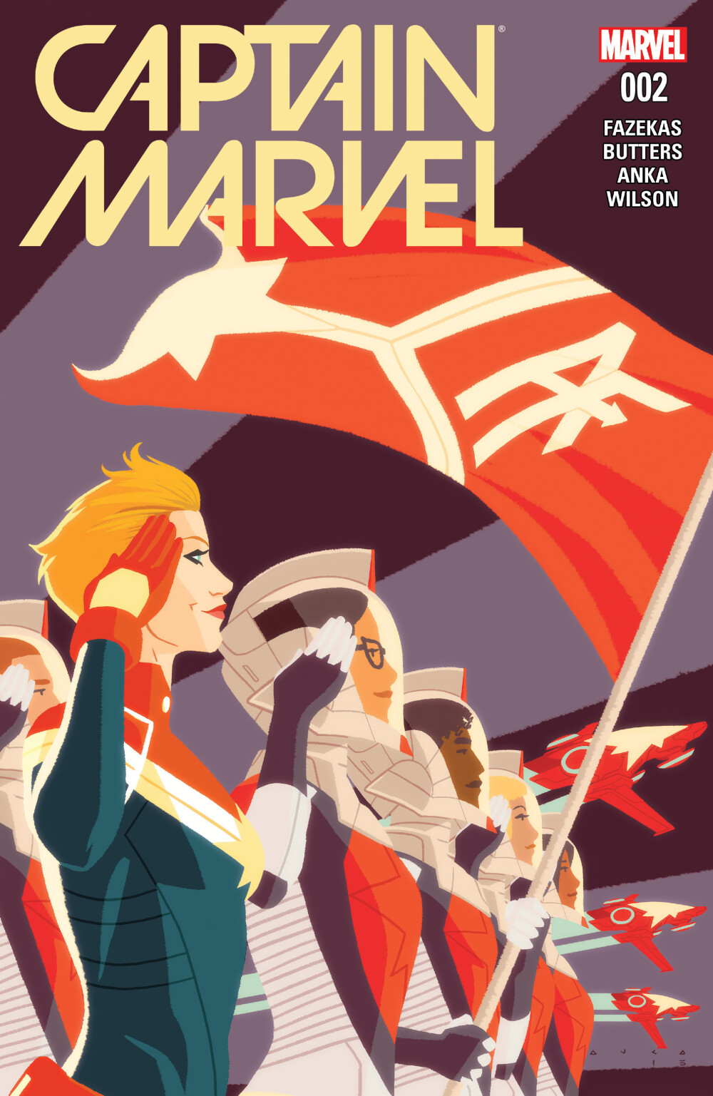 Captain Marvel cover by Kris Anka