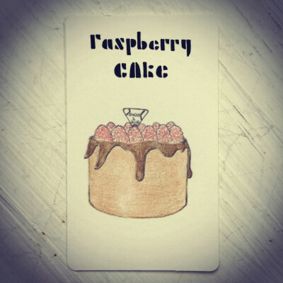 「name card of birthday cake」