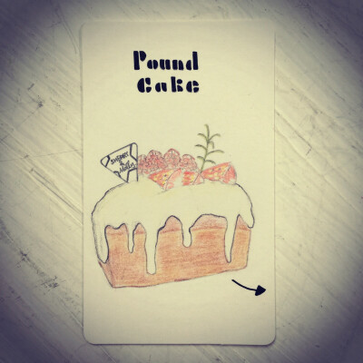 「name card of pound cake」