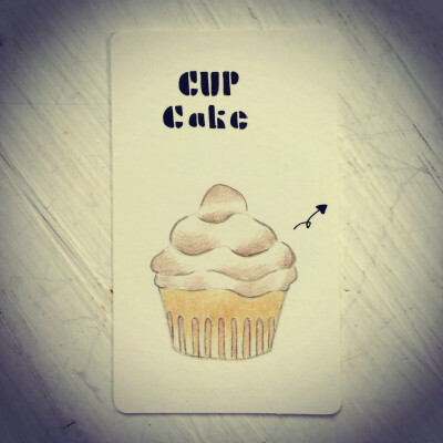 「name card of CUP CAKE」