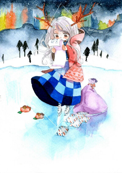 letter_girl_winter by_lucas_bo