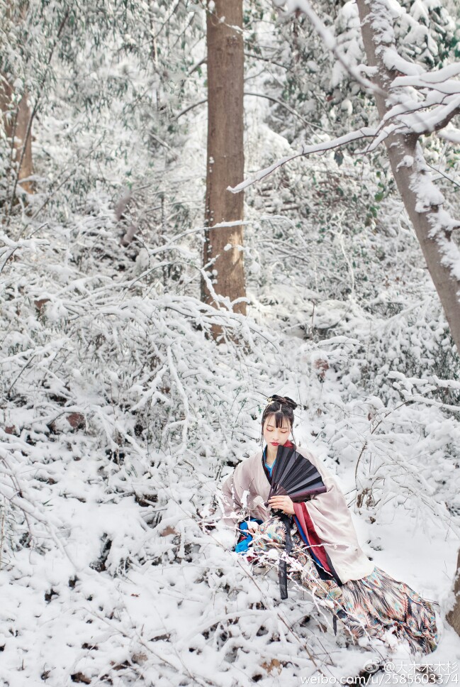 【金陵初雪】公子寻梅至，伊人踏冰来。雪润红姿娇且嫩，不辞朔风为卿热。感谢出镜：@司南是南叔 @一只叫jua的巨巨 工科男第一次拍这种感谢你们不嫌弃～#南京約拍##汉服摄影#