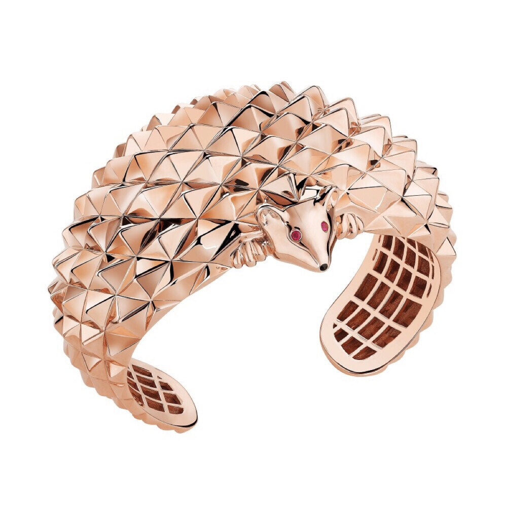 hans玫瑰金手镯byboucheron