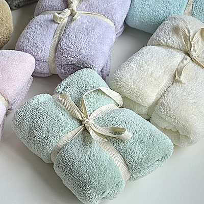 满78 出口订单 珊瑚绒速干毛巾面巾 微米纺滑纱7倍吸收