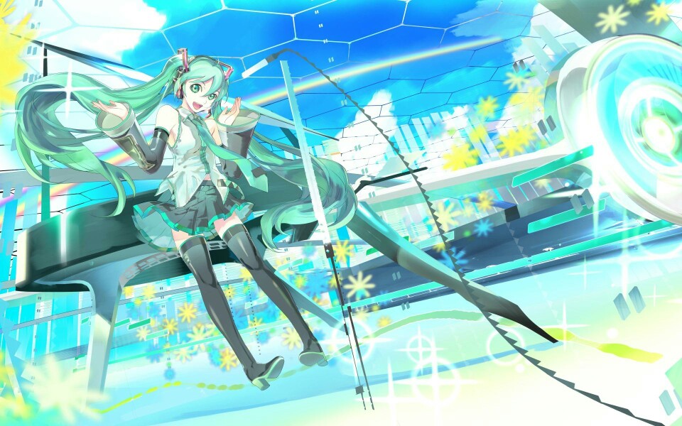 二次元 唱歌中的初音未来