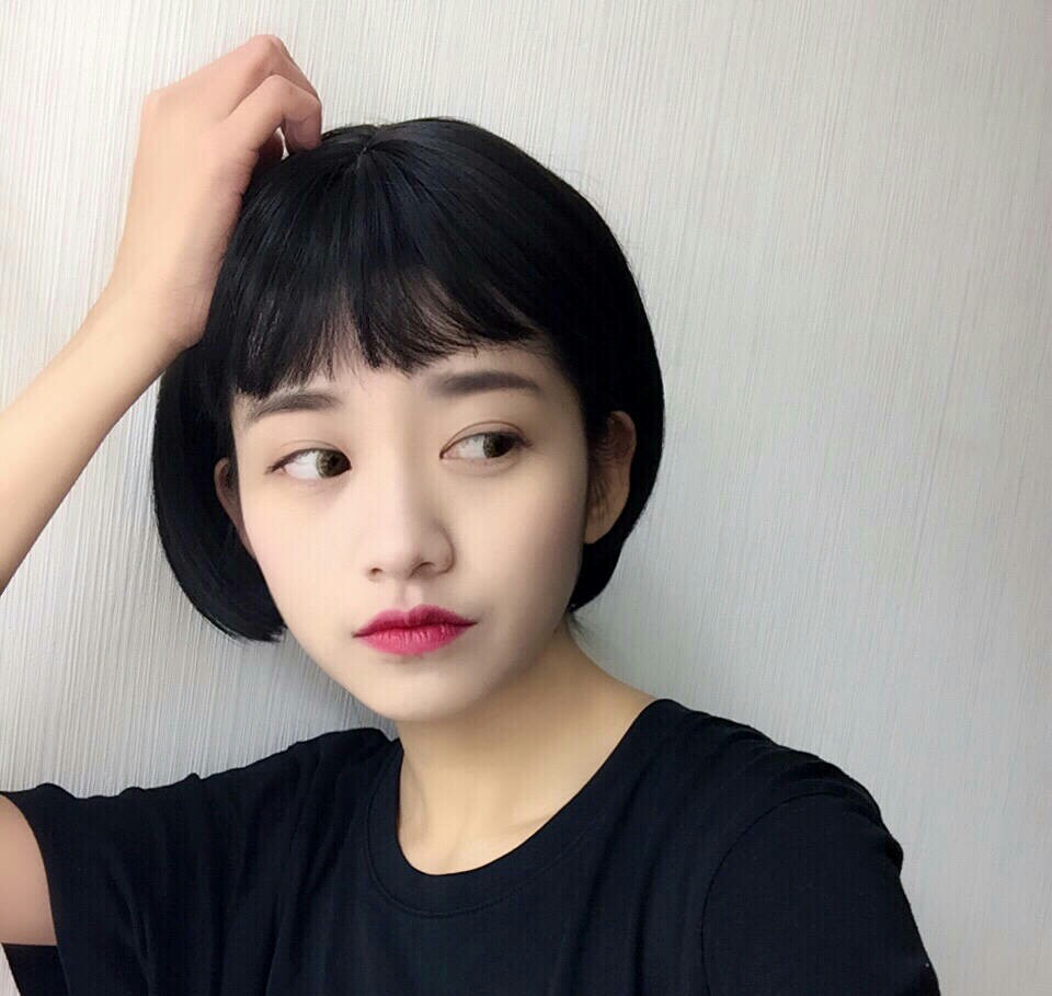 韩系短发头像图片