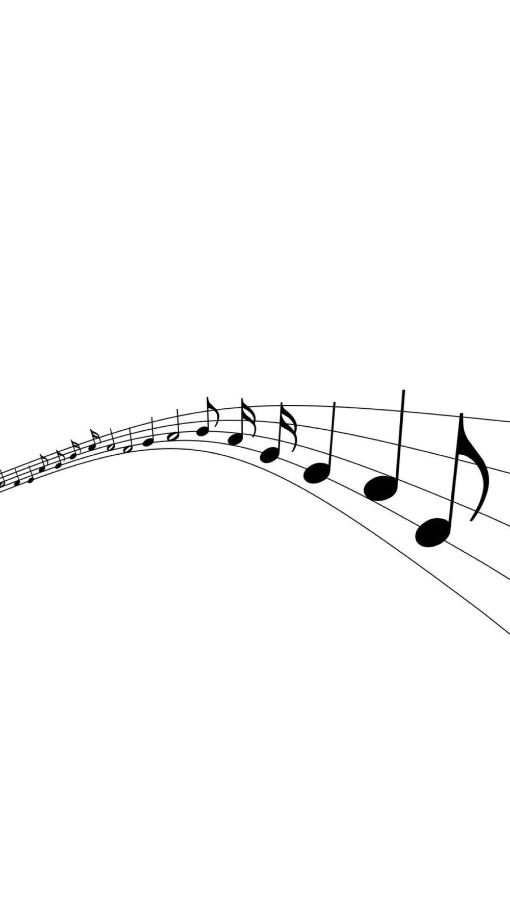 黑白锁屏插画锁屏壁纸原图 纯色壁纸